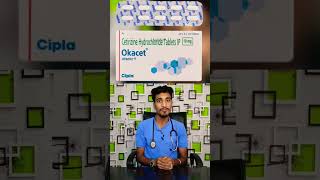 cetrizine okacet elergy tablet deepakyadav eatching reaction treatment hindi shorts [upl. by Ashti264]