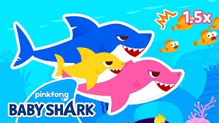 Can You Dance to the FASTER Baby Shark  Compilation  Baby Shark Remix  Baby Shark Official [upl. by Mikael]