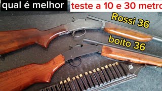 Desafio Espingarda calibre 36 rossi vs boito qual tem o melhor agrupamento [upl. by Mailiw]