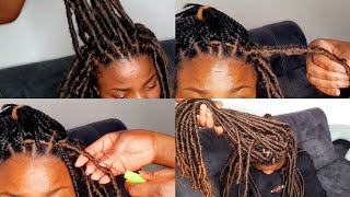 faux locs tutorial with braiding hair [upl. by Chamberlain526]