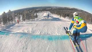 Audi Ski Cross World Cup Idre Fjall course preview 2 [upl. by Groh133]