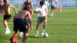 Djokovic playing soccer futbol [upl. by Venn]