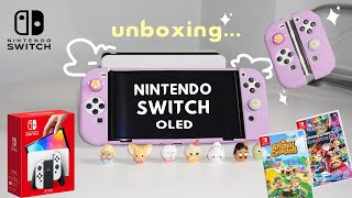 Nintendo Switch Oled Unboxing  Key features  Accessories [upl. by Lovmilla332]