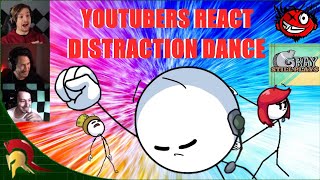 YouTubers React To Henry Stickmin Distraction Dance  Reaction Replay  Completing The Mission [upl. by Sixel302]