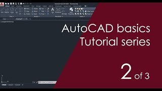 AutoCAD Basic Tutorial for Beginners  Part 2 of 3 [upl. by Bj53]