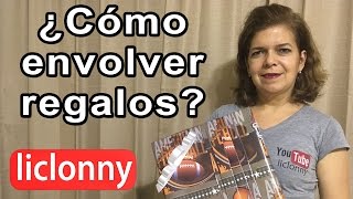 TutorialDIY ¿Como hacer una envoltura de regalo ¿Como hacer un lazo para regalo liclonny [upl. by Simona421]