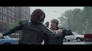 Captain America vs The Winter Soldier  Highway Fight Scene  Captain Americ [upl. by Yrro322]