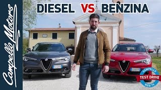 Alfa Romeo Stelvio  Test Drive diesel VS benzina [upl. by Egroj]