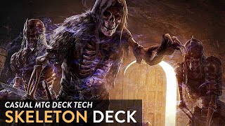 MTG DECK TECH 103 SKELETON DECK  SKELETON TRIBAL DECK  SKELETAL SWARMING [upl. by Kcirdec672]