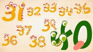 Endless Numbers  Learn to Count from 31 to 40 amp Simple Addition With the Adorable Endless Monsters [upl. by Ynner]