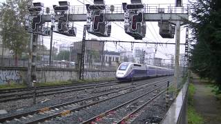 20 trains ter7 trains TGV1 train TGV carmillon à Lyon le vendredi 26 octobre 2012 [upl. by Ignatia200]