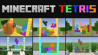 Minecraft Tetris Compilation  SOFTBODY TETRIS 😋 9 mins 4K60FPS [upl. by Anilatak]