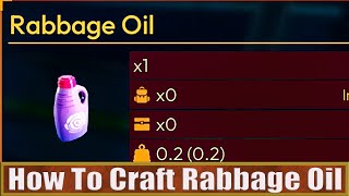 How To Craft Rabbage Oil  Lightyear Frontier [upl. by Innavoij367]