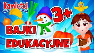 Bajki edukacyjne dla 3 latka ⛄🍰🐥 [upl. by Hakym]