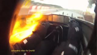 Top Fuel Dragster Helmet Cam  Phil Read 14 mile NITRO pass [upl. by Rondi]