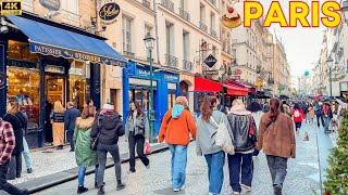 Paris France 🇫🇷  4K PARIS November 2024 Beautiful Stroll Paris Walk 🎄 With Captions [upl. by Accissej]