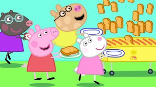 🍞 Peppa Pig Friends and the Toaster  Peppa Pig Official Family Kids Cartoon [upl. by Arnelle]