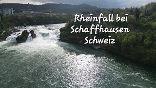 Rheinfall bei Schaffhausen Virtueller Rundgang vom Boden und aus der Luft [upl. by Eynobe242]