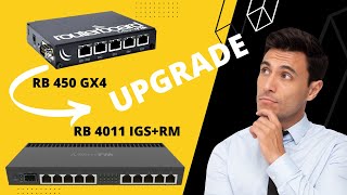 UPGRADE RB450GX4 to RB4011igsRM [upl. by Ahsiaa]