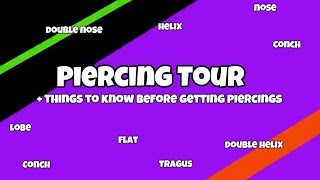 Piercing Tour 2024  a tour of all my piercings [upl. by Zwart]