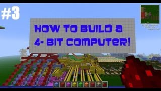 Minecraft How To Build A 4Bit Computer  Part 3  ALU II Tutorial [upl. by Rosenkrantz]