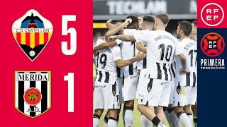 Resumen PrimeraFederación  CD Castellón 51 AD Mérida  Jornada 6 Grupo 2 [upl. by Faydra46]