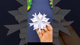 DIY Foam Snowflakes❄️How to Make a Snowflake at Home🎄Xmas Crafts shorts craft christmasornaments [upl. by Mel]