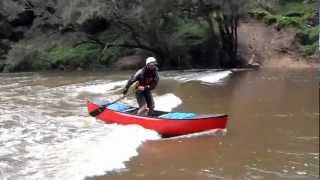 Wenonah Recon Canoe  Stability Test [upl. by Kimbra]