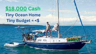 Full SAILBOAT TOUR Tiny 30ft Full Time Live Aboard amp Ocean Sailing Monohull Now 4 Sale  19500 [upl. by Salter269]