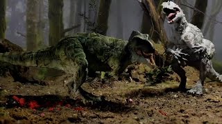 Carnatosaurus vs trex jurassicworld [upl. by Krock]