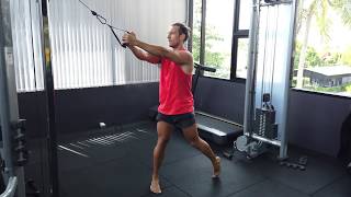 Cable Woodchop High to Low  Best Exercise for Core  Rotational Movement Patterns [upl. by Lleval]