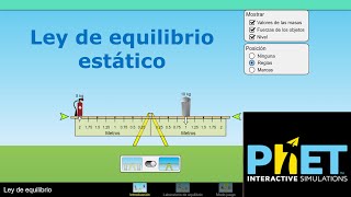 Ley de equilibrio  Laboratorio Simulador PhET [upl. by Tony155]