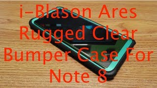 Unboxing iBlason Ares Rugged Clear Bumper Case For Galaxy Note 8 [upl. by Abihsot665]