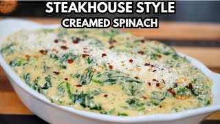 How To Make Steakhouse Quality Creamed Spinach at Home [upl. by Elaine7]