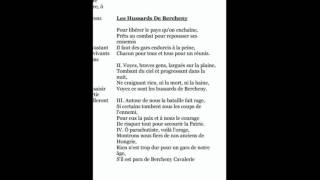 Les Hussards de Bercheny Chant [upl. by Rabin969]