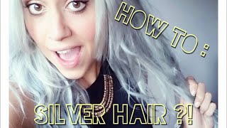 ♡ Silver Hair Cheveux gris  Coloration  Cheveux naturel amp extensions  TestAvis marque Pravana [upl. by Adlar]