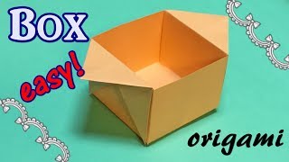 Origami Box out of A4 Paper  Easy and Simple Origami Paper Craft for Beginners [upl. by Albertina]