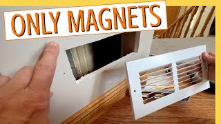 Attach A Wall VentRegister Using Magnets [upl. by Saidel327]