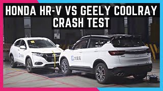 Geely Coolray vs Honda HRV  Crash Test [upl. by Knuth]