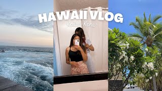 HAWAII VLOG EP6 ハワイ島生活最後の旅  バスで行くカイルア・コナサンセットを見に行く  カフェ巡り  ハワイ島生活vlog 🌊 [upl. by Faust]