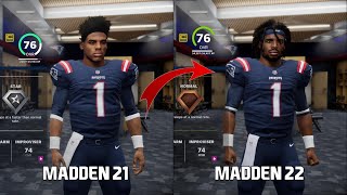 Madden 22 vs Madden 21 GraphicsGameplay Comparison PS5 [upl. by Alvin]