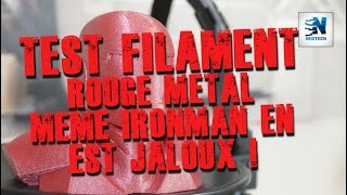 Test Express Filament Rouge Métal  IronMan en est jaloux [upl. by Nord]