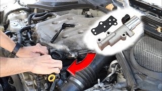 Variable Valve Timing Solenoid Nissan 350z Install [upl. by Behm]