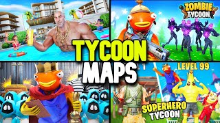 5 BEST Fortnite Tycoon Creative 20 Maps in 2023 Fortnite Tycoon Codes [upl. by Pallaton]