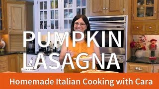 Pumpkin Lasagna with Brown Butter Sage Cream Sauce [upl. by Ecirtnahc]