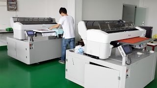 DTG printing factory take 2 PolarJet with Epson Surecolor T7000 for Industrial DTG printing [upl. by Minta]