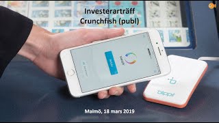 Crunchfish investerarträff 18 mars 2019 [upl. by Modesta]