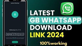 How to Download GB whatsapp Latest Version 2024 GB Whatsapp download kaise kare new version [upl. by Cost]