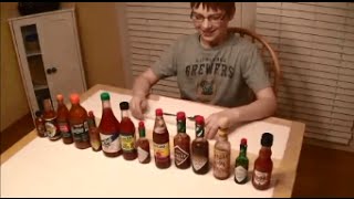 11yrold eats 14 hot sauces Ghost pepper amp Moruga Scorpion puree  Crude Brothers [upl. by Adeirf567]