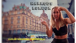 HARRODS LONDON store tour amp Food Hall  Shopping for the Mega Rich [upl. by Tommi503]